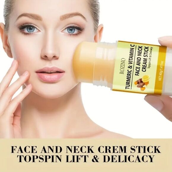 Turmeric & Vitamin C Face and Neck Cream Stick - Yellow Turmeric Hydrating Face - Picture 8 of 10